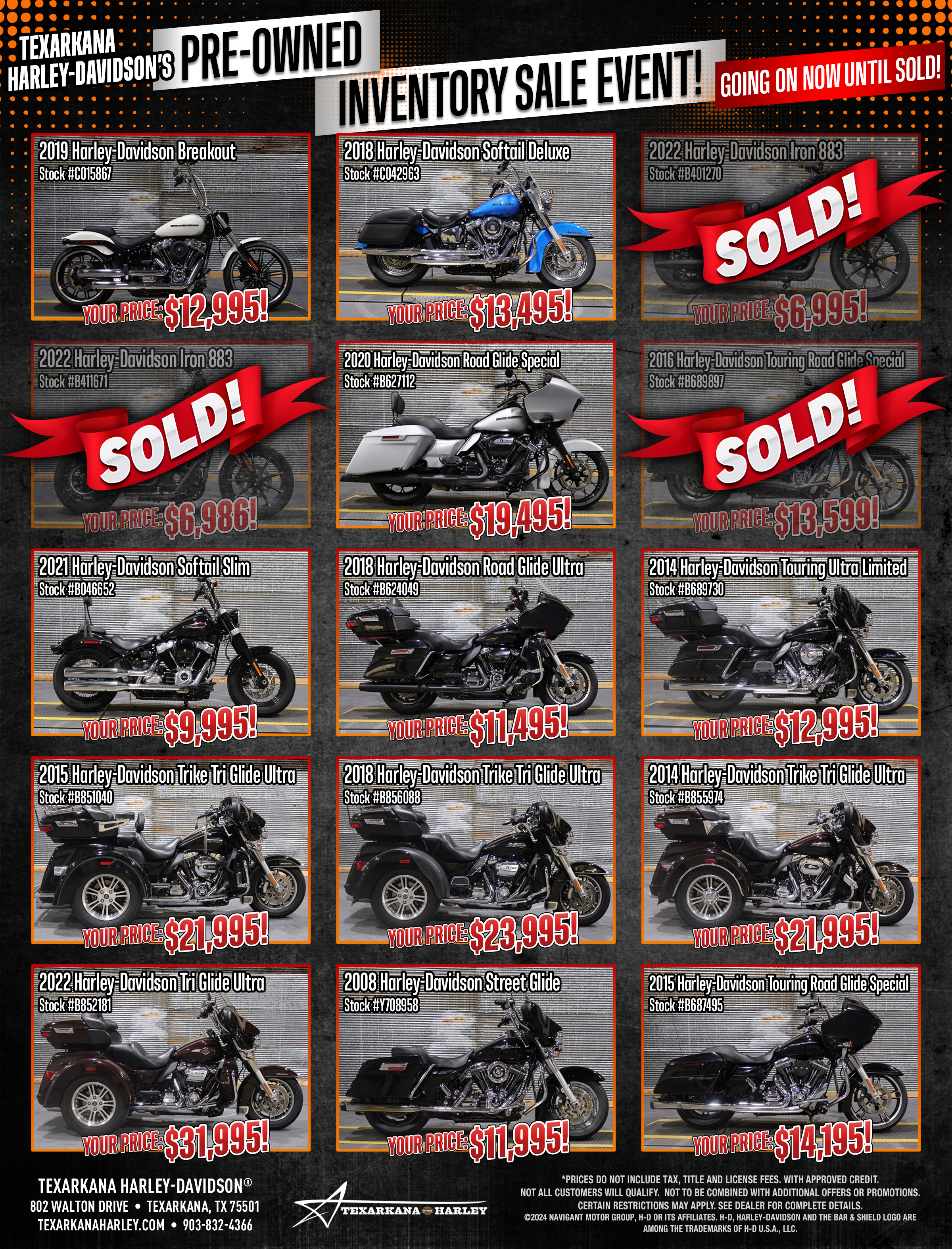 Motorcycle Pre-Owned Harley