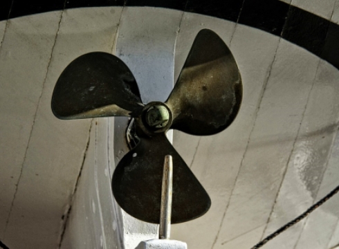 Close-Up Of A Boat Propeller