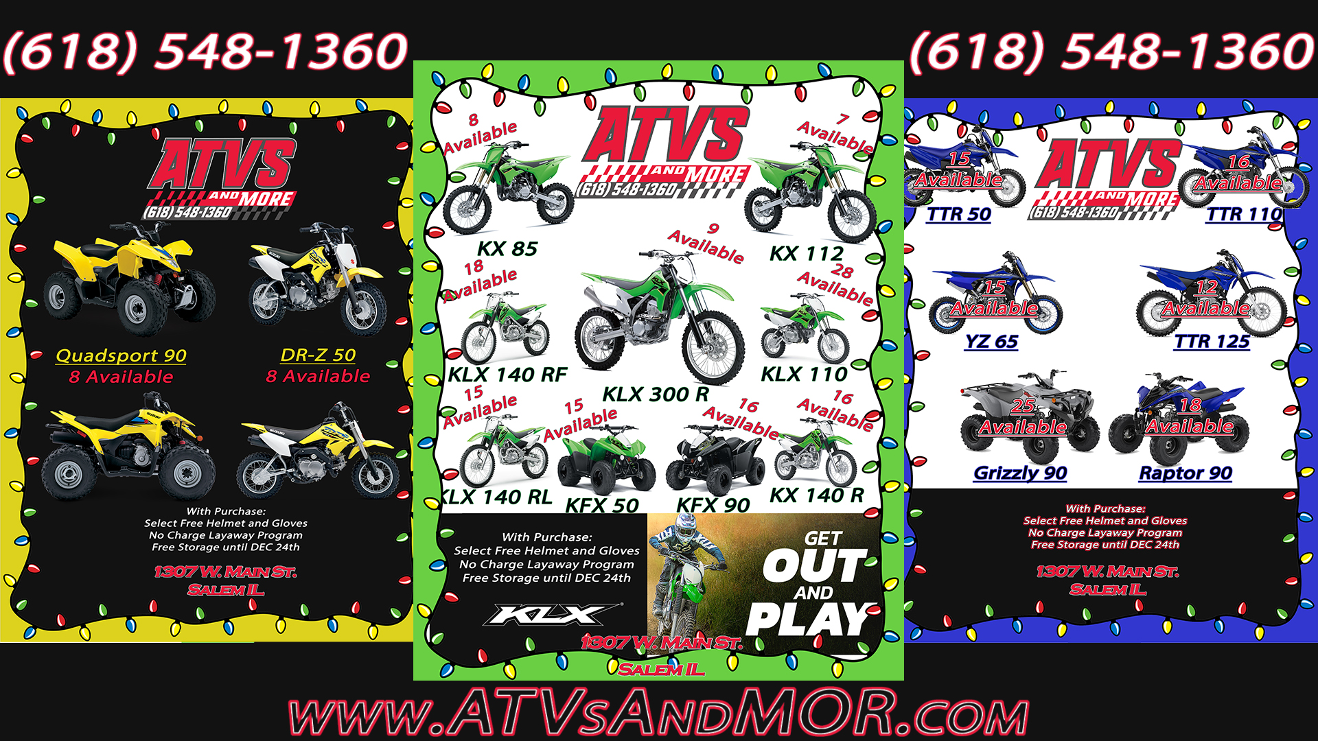 ATVs and More Salem, IL New & PreOwned ATVs, UTVs, Motorcycles