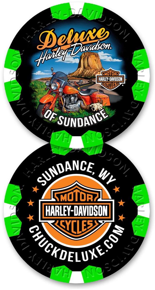Deluxe Harley Davidson Custom Poker Chips Deluxe Harley Davidson