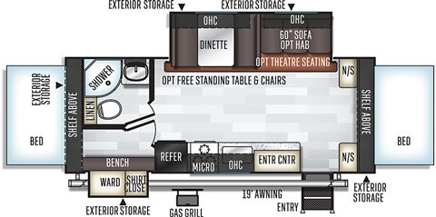 2019 Forest River Rockwood Roo 24ws Youngblood Powersports Rv
