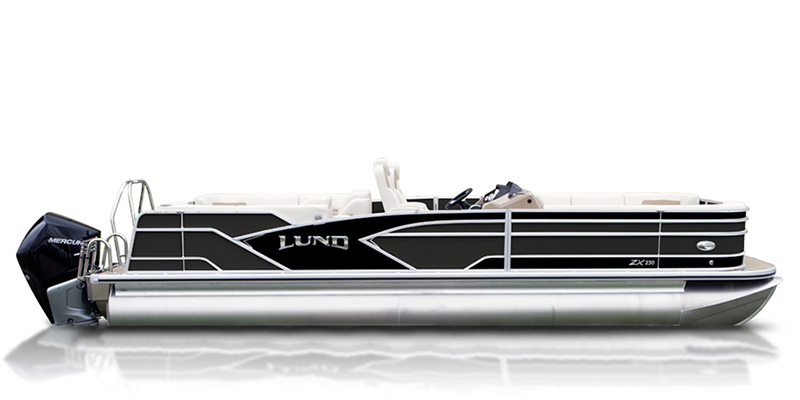 2020 Lund ZX 230 Pontoon Boat Walk Thru Dual Seat at Pharo Marine, Waunakee, WI 53597