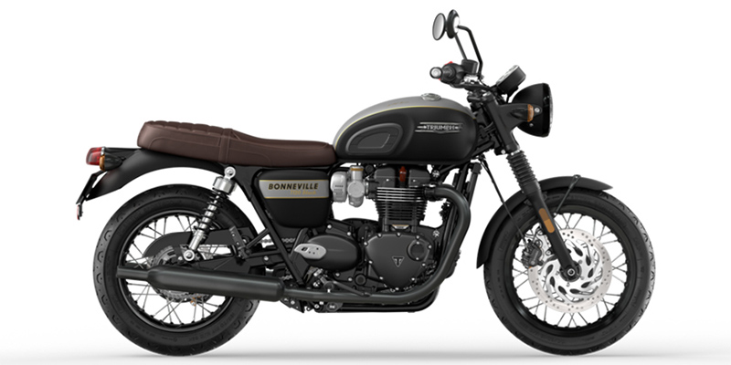 Bonneville T120 Black Gold Line at Eurosport Cycle