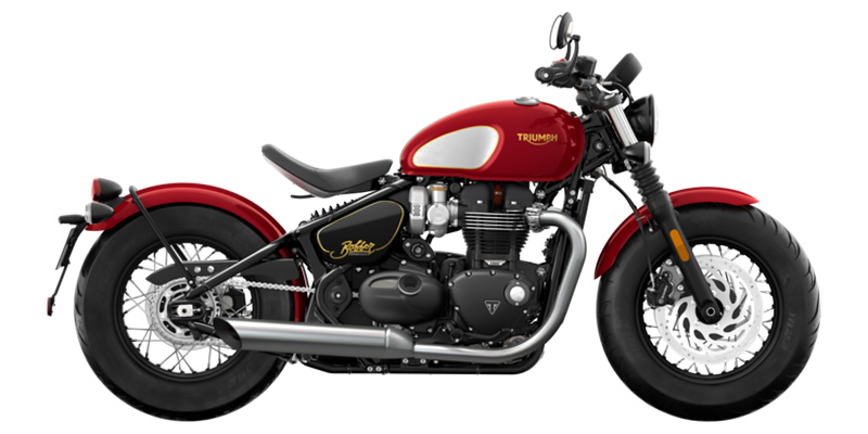 Bonneville Bobber Gold Line at Eurosport Cycle