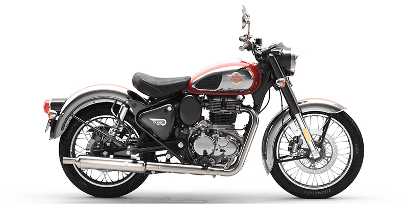 2022 Royal Enfield Classic CHROME RED 350 at Pitt Cycles