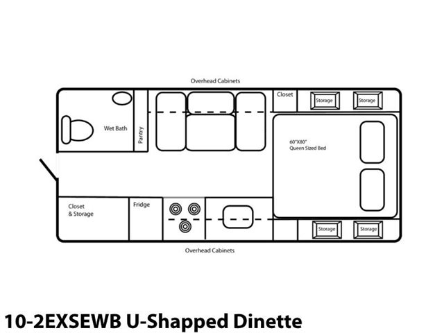 10-2EXSEWB U-Shape Dinette at Prosser's Premium RV Outlet
