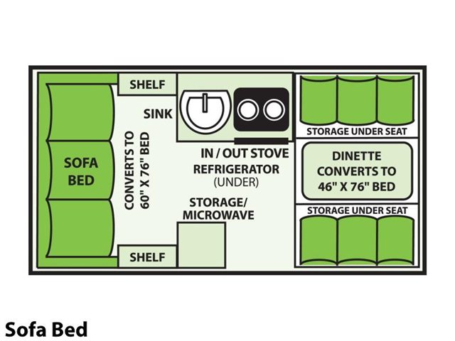 2020 Aliner Classic Sofa Bed at Prosser's Premium RV Outlet