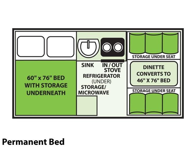 2020 Aliner Classic Permanent Bed at Prosser's Premium RV Outlet