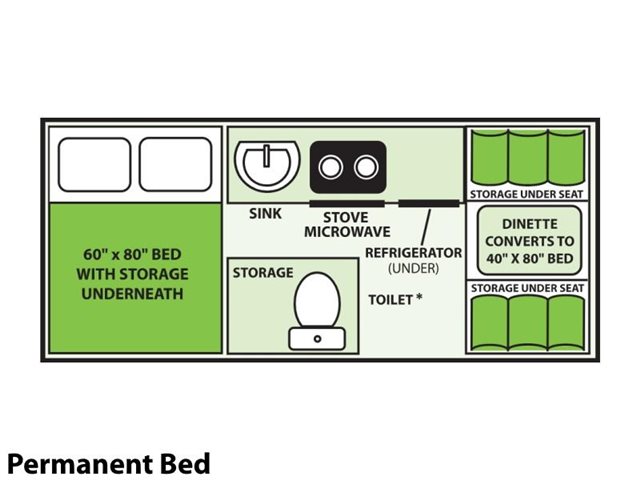 2020 Aliner Expedition Permanent Bed at Prosser's Premium RV Outlet