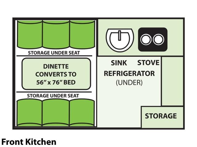 2020 Aliner Ranger 10 Front Kitchen at Prosser's Premium RV Outlet