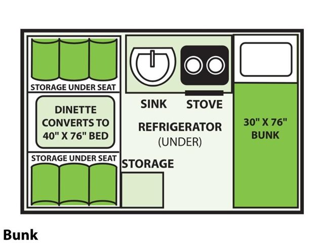 Bunk at Prosser's Premium RV Outlet