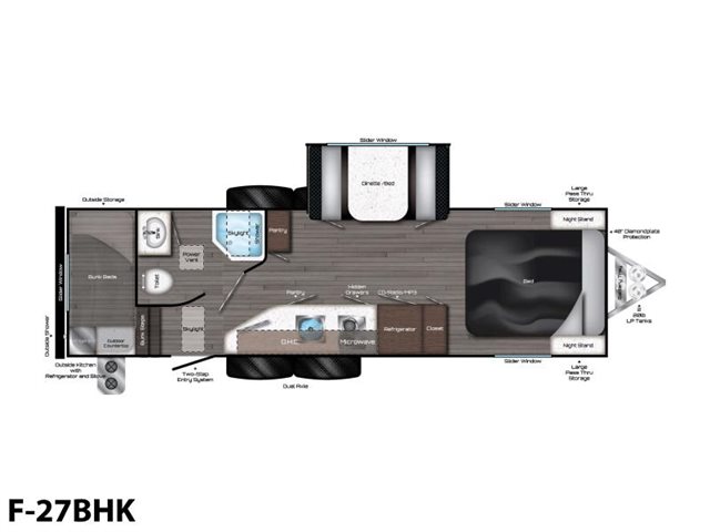 2021 Travel Lite Falcon F-27BHK at Prosser's Premium RV Outlet