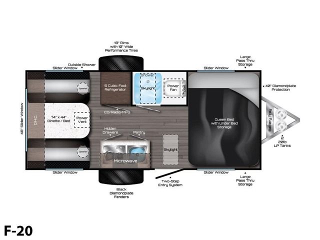 2020 Travel Lite Falcon F-20 at Prosser's Premium RV Outlet