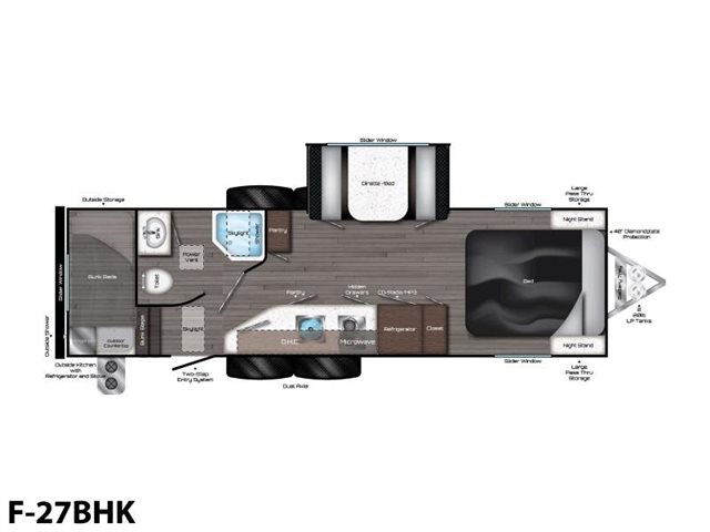 2020 Travel Lite Falcon F-27BHK at Prosser's Premium RV Outlet
