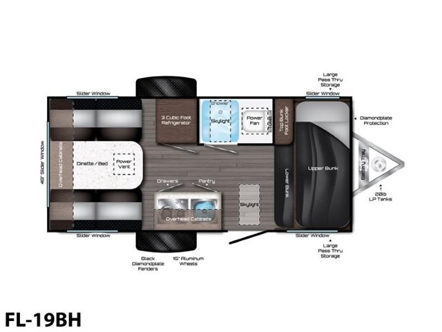FL-19BH at Prosser's Premium RV Outlet