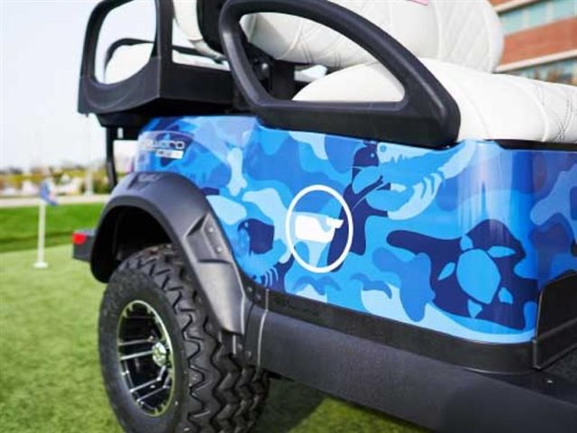 2020 Club Car Vineyard Vines Blue Camo Gas at Bulldog Golf Cars