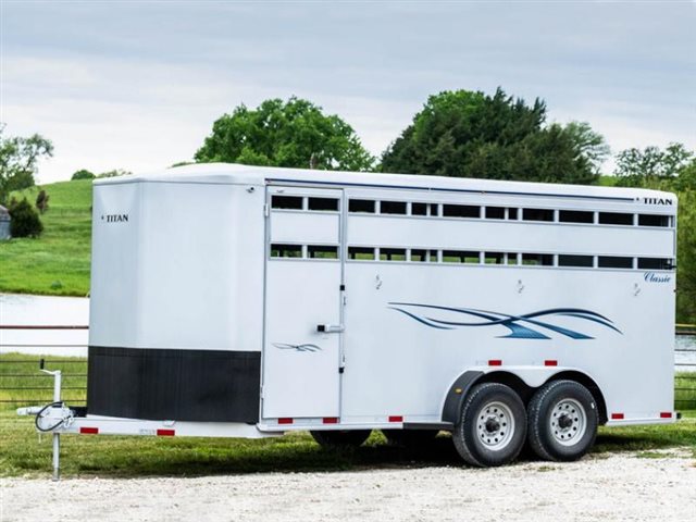 2022 Titan Trailer Classic Bumper Hitch Livestock 10 at Wise Honda