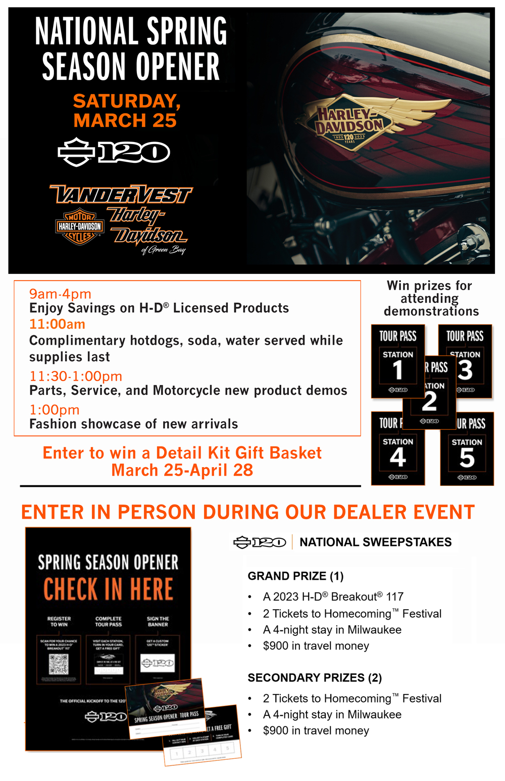 National Spring Season Opener, Open Road Harley-Davidson®
