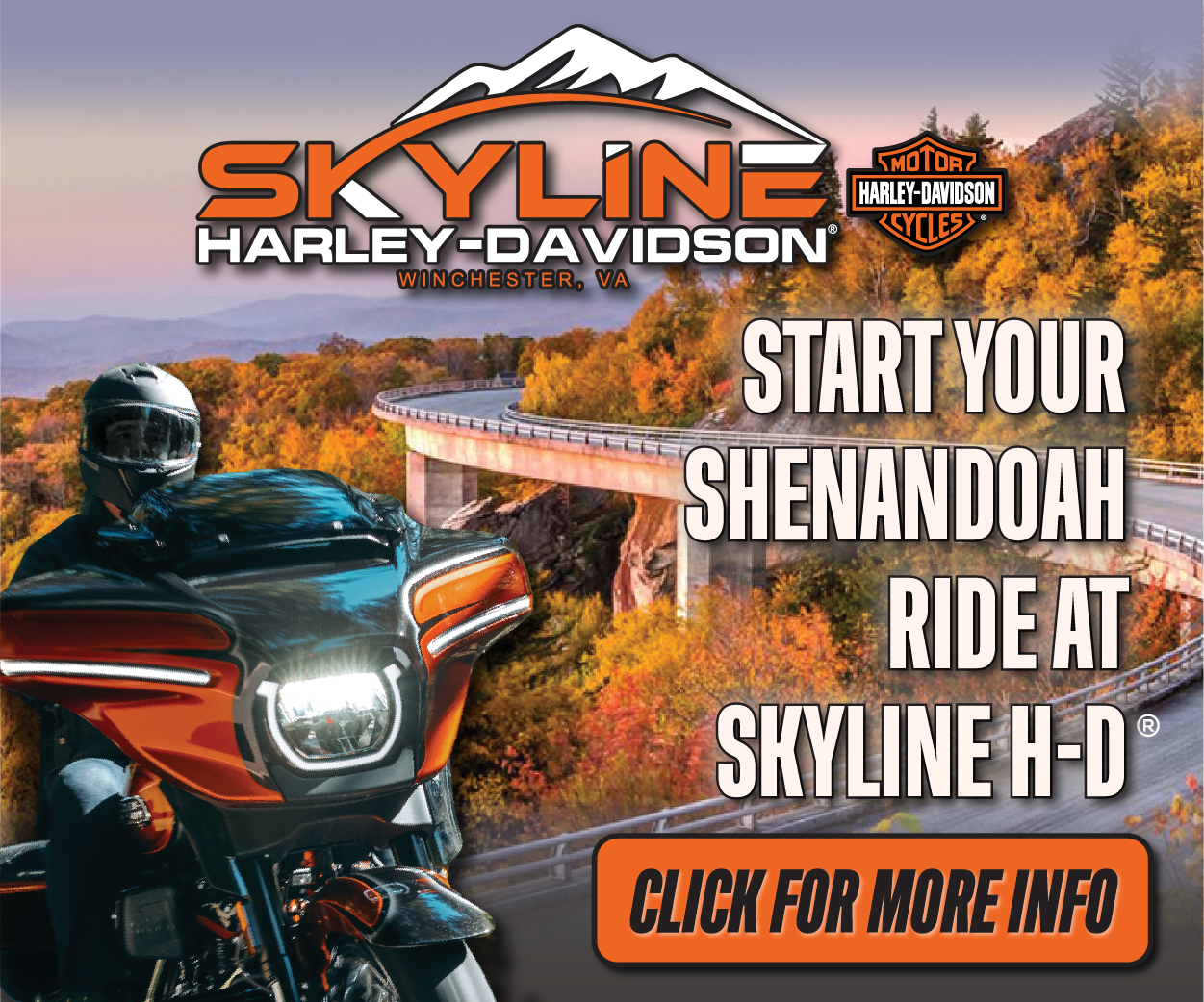 Shenandoah, Skyline, Winchester, Ride