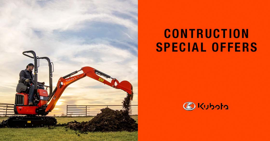 Kubota Special Offers - Construction Equipment at Santa Fe Motor Sports