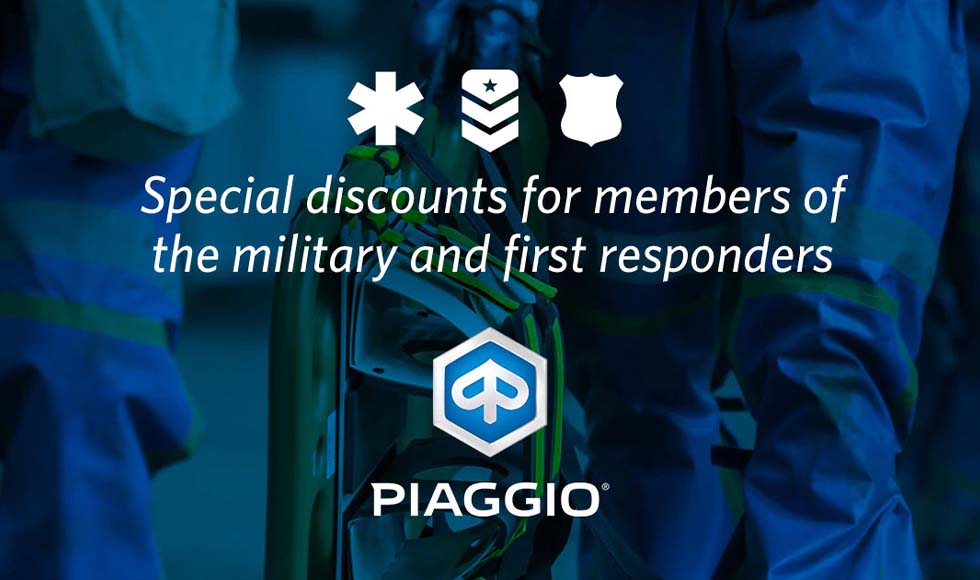 Piaggio - Military & First Responders at Powersports St. Augustine