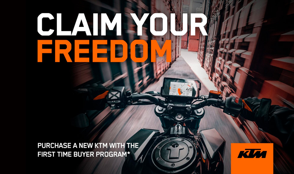 KTM - CLAIM YOUR FREEDOM at Columbia Powersports Supercenter