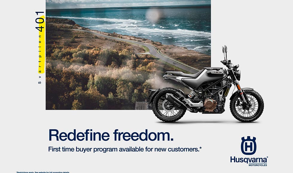 Husqvarna - Redefine Freedom First Time Buyer Program at Clawson Motorsports