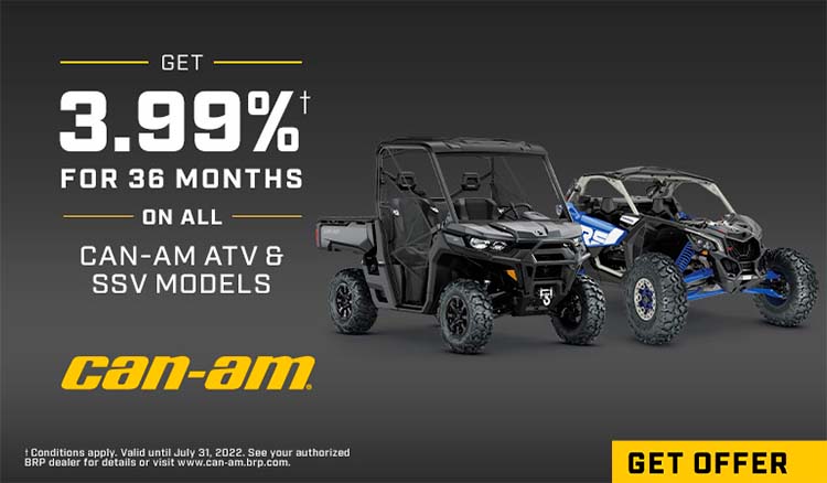 Can am RETAIL PROMOTIONS at Iron Hill Powersports