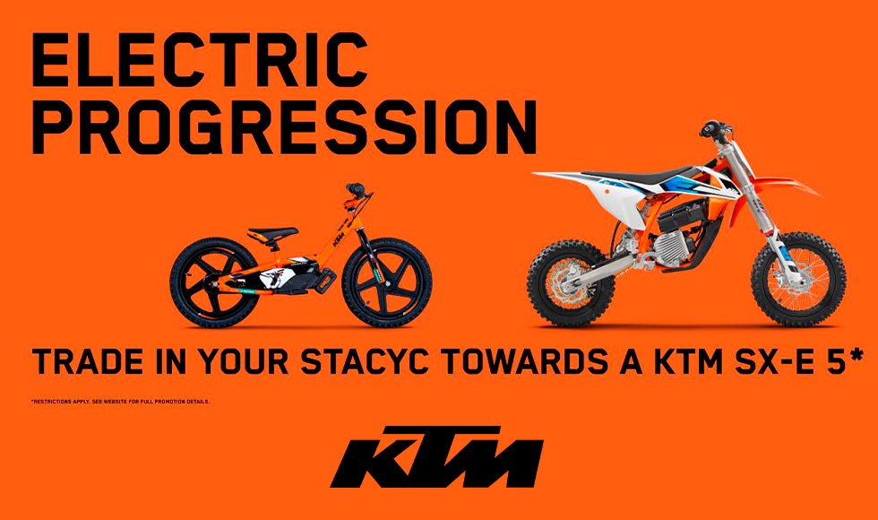 KTM - ELECTRIC PROGRESSION: STACYC TRADE UP INCENTIVE PROGRAM at Nishna Valley Cycle, Atlantic, IA 50022