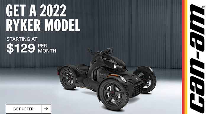 Can am Onroad (US) - Retail Promotion (All 2022 Can-Am Rykers 600) at Sloans Motorcycle ATV, Murfreesboro, TN, 37129