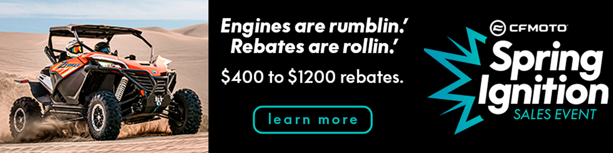 CF Moto - Spring ignition Sales Event ATV-SxSB at Hebeler Sales & Service, Lockport, NY 14094