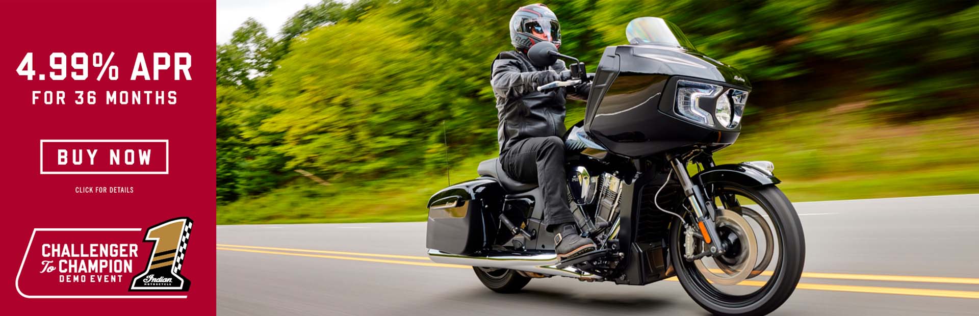 INDIAN MOTORCYCLES US - Financing Offer  US: 4.99% at Guy's Outdoor Motorsports & Marine