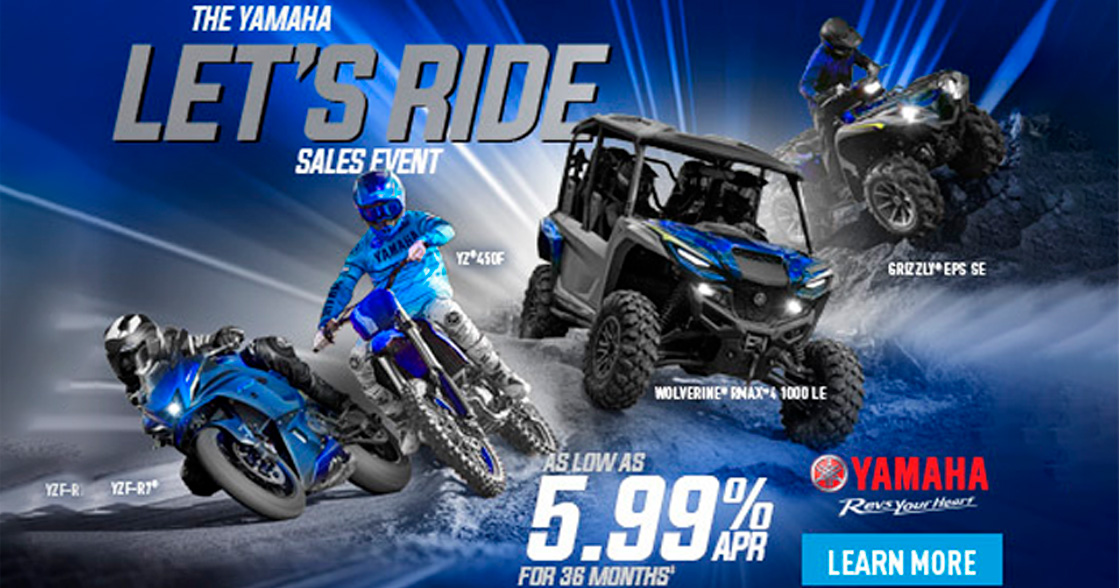 Yamaha - Lets Ride Sales event at Friendly Powersports Slidell