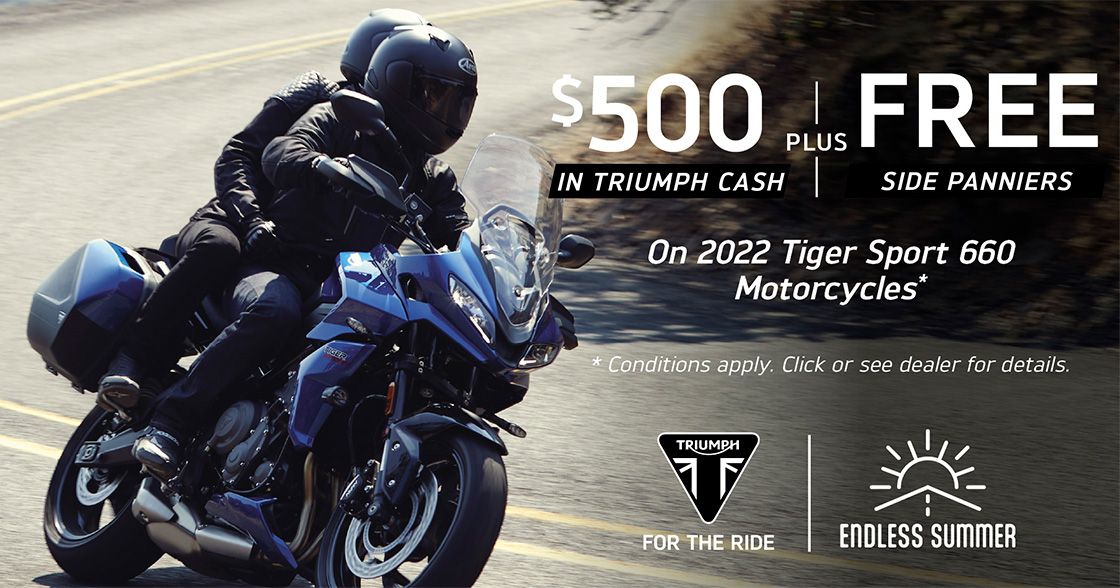 Triumph US - Endless Summer Tiger Sport 660 at Eurosport Cycle