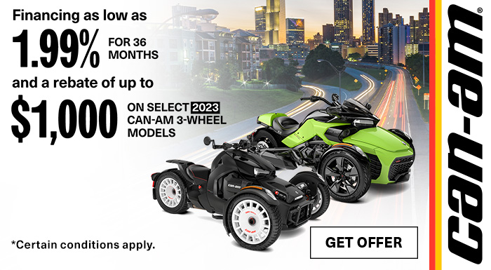 CAN AM ON ROAD - 2023 Ryker Rally or Spyder models at Leisure Time Powersports of Corry