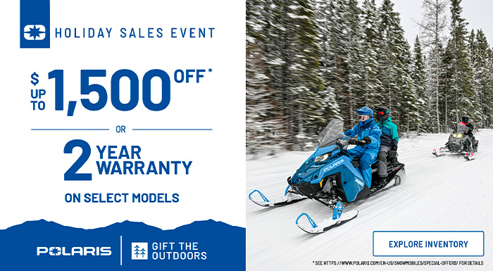 Polaris US - Holiday Sales Event - Snow - Trail at El Campo Cycle Center