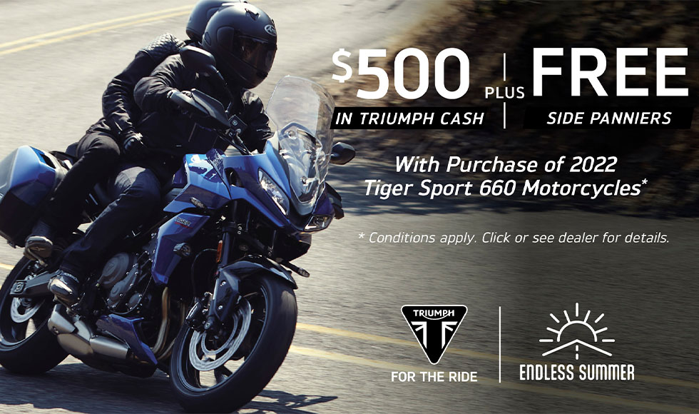 TRIUMPH US - GREAT ESCAPE SALES EVENT - ENHANCED - Tigersport660 at Eurosport Cycle