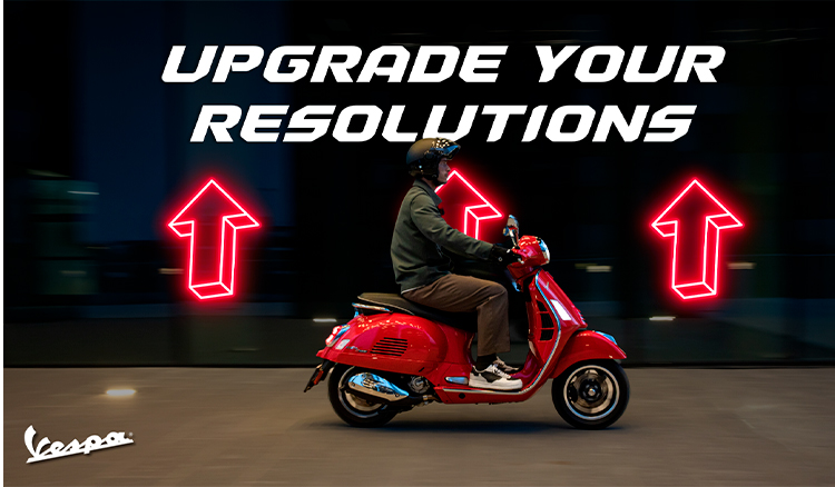VESPA US - UPGRADE YOUR RESOLUTIONS at Powersports St. Augustine