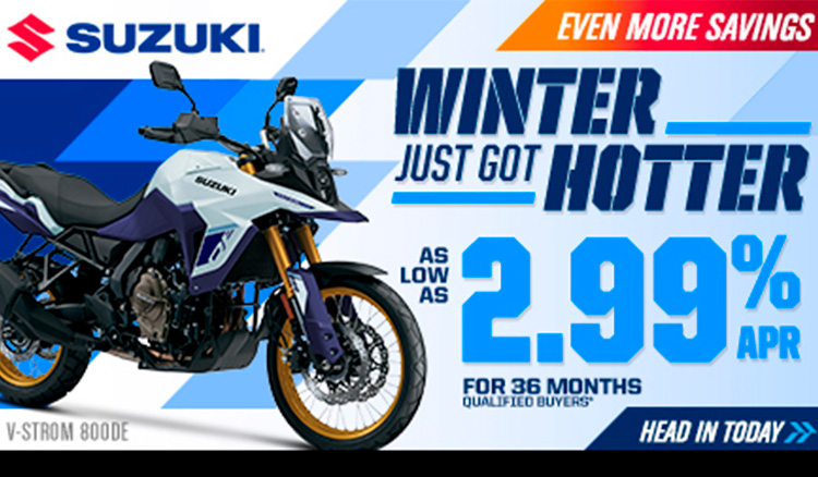 Suzuki US - Winter Just Got Hotter at Brenny's Motorcycle Clinic, Bettendorf, IA 52722