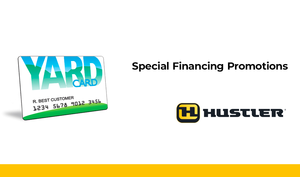 HUSTLER - Special Financing Promotions Yard Card at Cycle Max