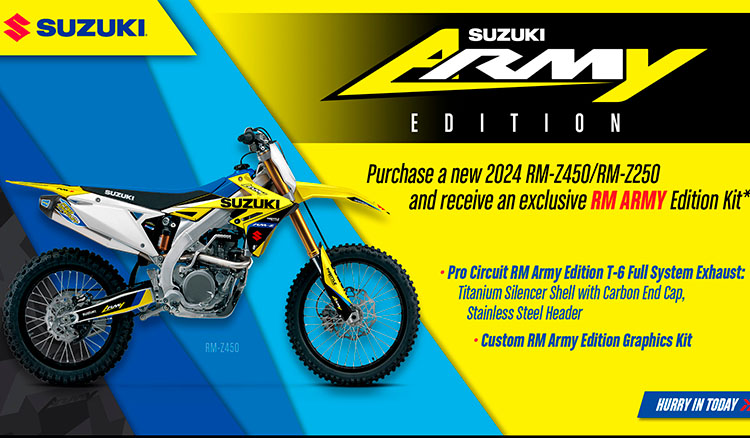 Suzuki  RM Army Edition at El Campo Cycle Center