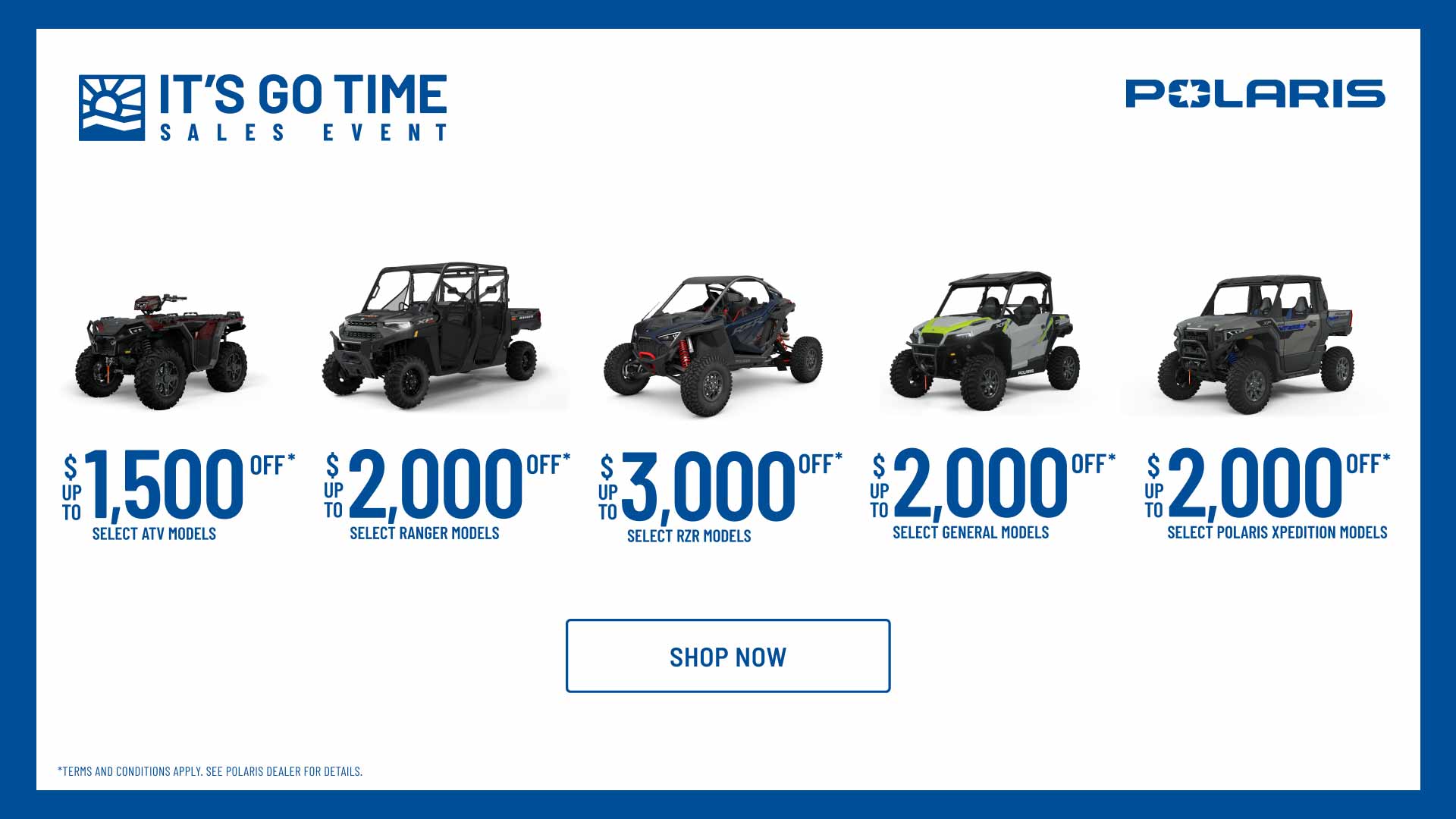 It's Go Time Sales Event at Santa Fe Motor Sports