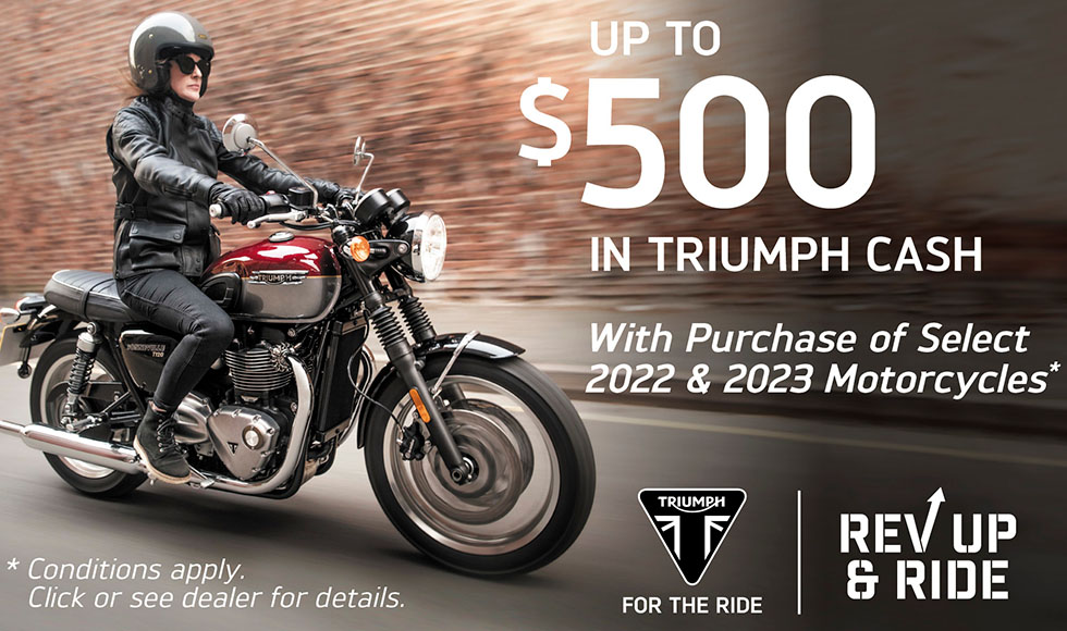 Triumph US - REV UP & RIDE SALES EVENT at Eurosport Cycle