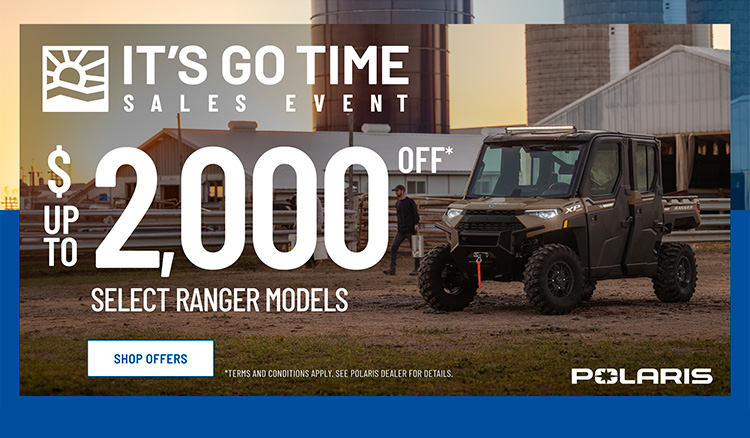 Polaris US - It's Go Time Sales Event - RANGER at Guy's Outdoor Motorsports & Marine