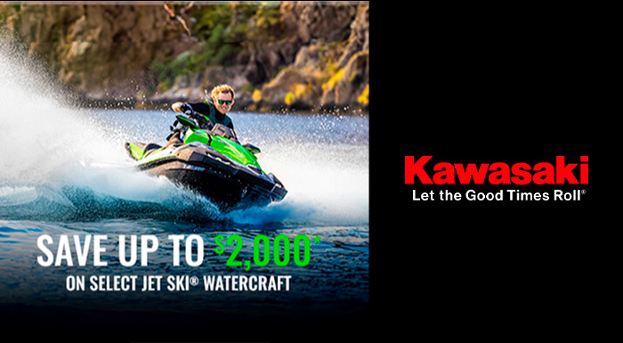 Kawasaki US - Save up to $2,000* On Select Watercraft at Hebeler Sales & Service, Lockport, NY 14094