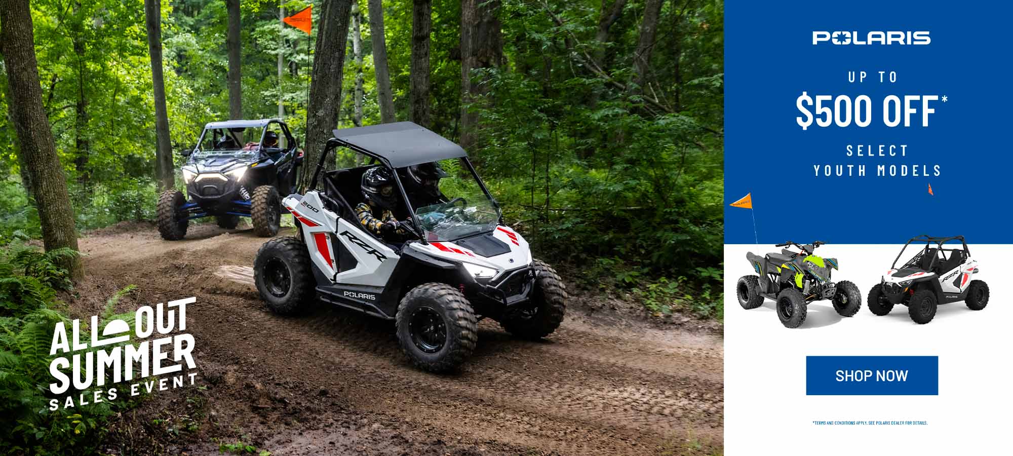 Polaris US - All Out Summer Sales Event - Youth at Wood Powersports Fayetteville