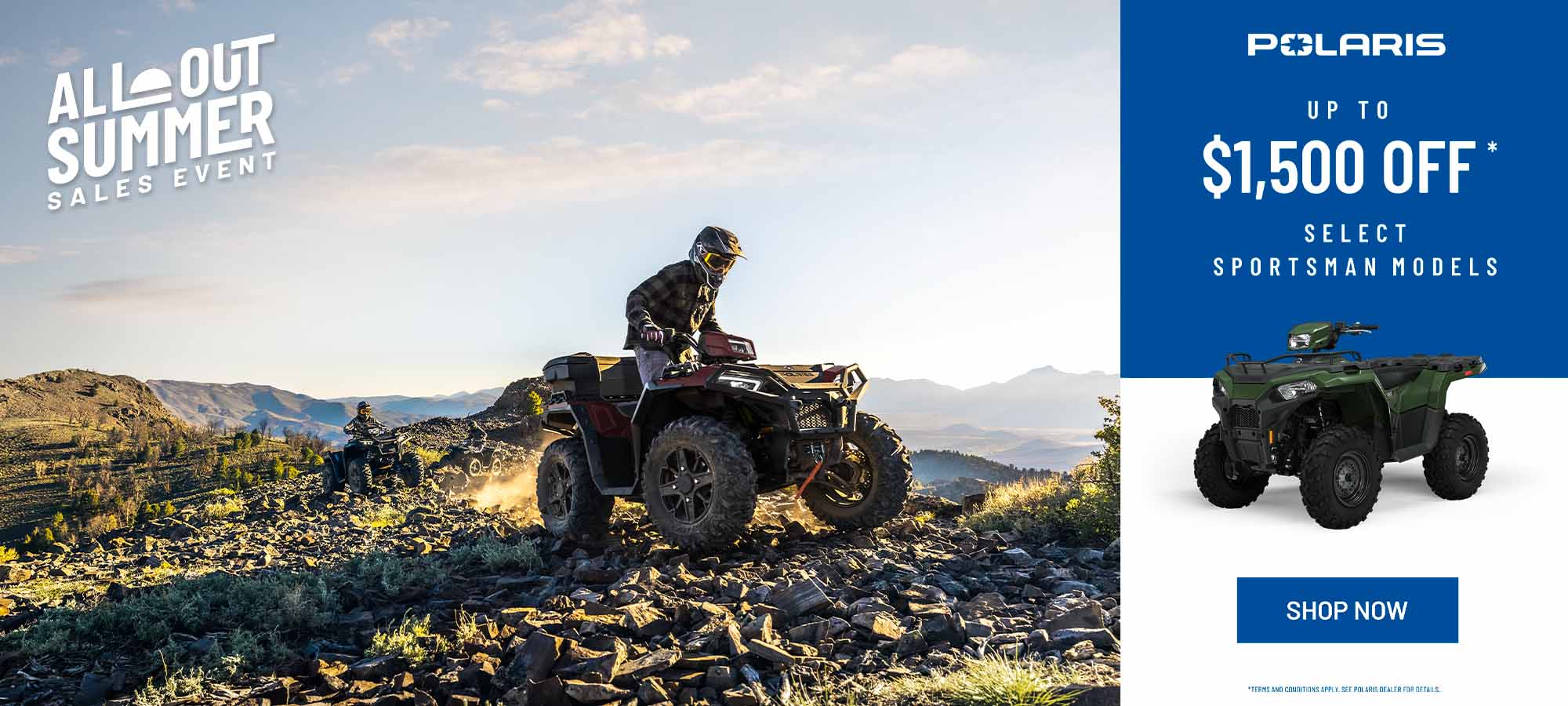Polaris US - All Out Summer Sales Event - ATV at Wood Powersports Fayetteville