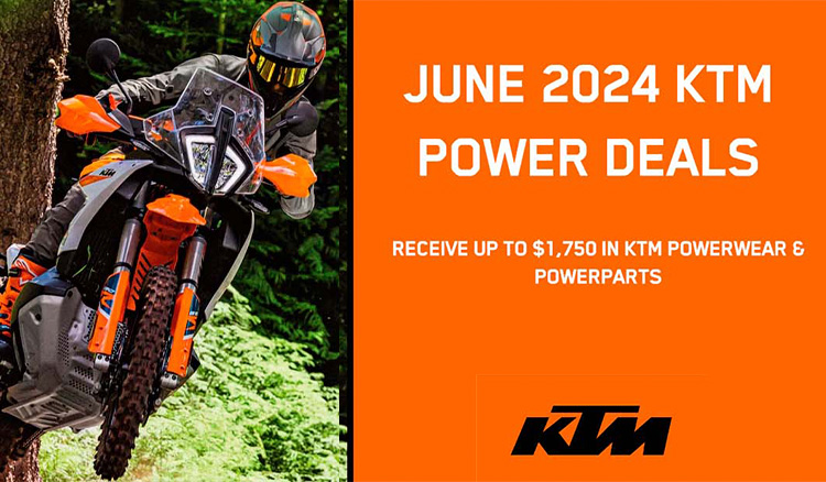 KTM US - KTM POWERDEALS RETAIL SALES PROMOTIONS (JUNE 2024) - Offer 6 at Wood Powersports Fayetteville