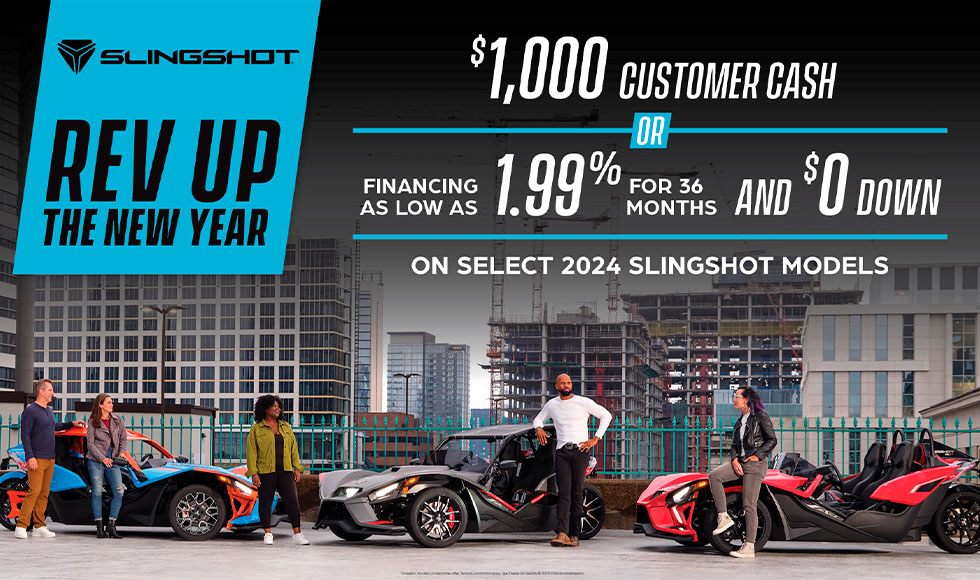 SLINGSHOT US - January MY24 Promo at Friendly Powersports Slidell