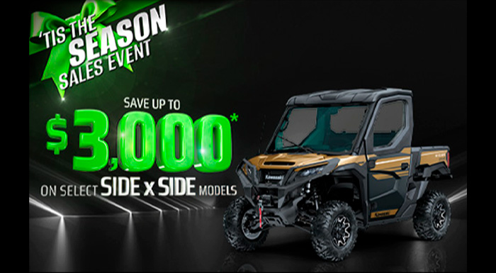 KAWASAKI US - SAVE UP TO $3,000* SIDE X SIDE at Power World Sports, Granby, CO 80446